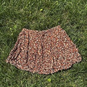 Cotton On Floral Skirt - Red and White